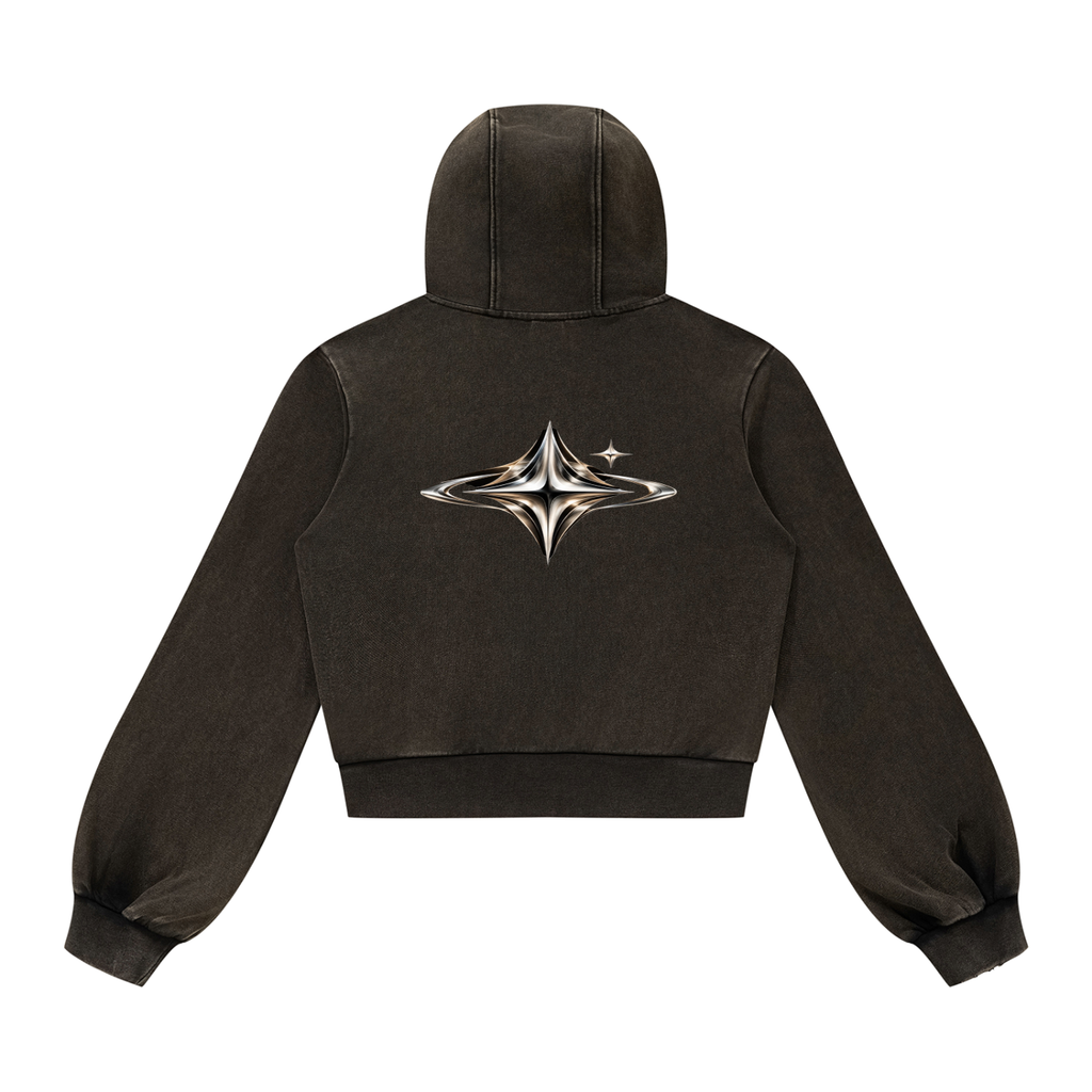 Women’s Vintage Wash Full Zip Hoodie